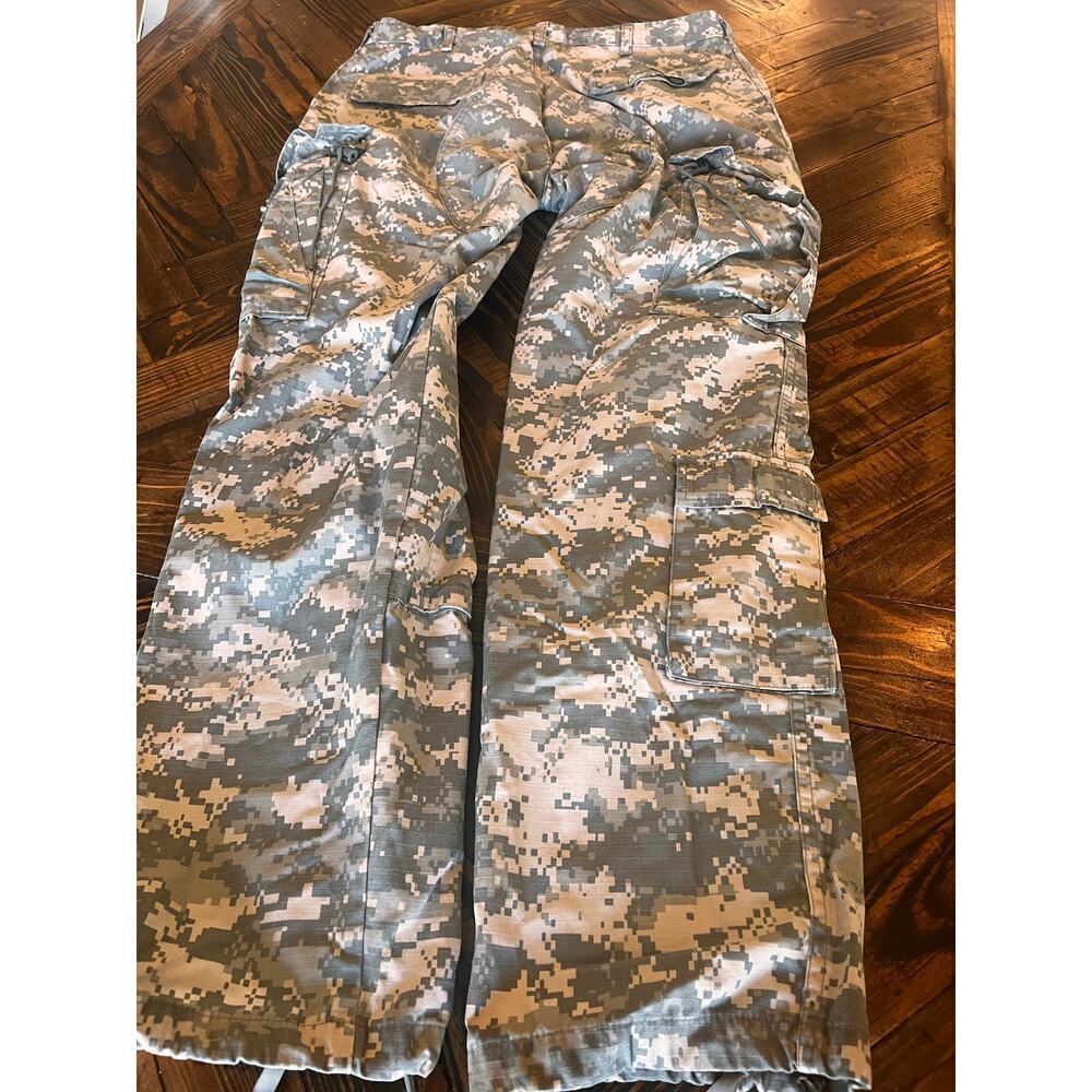 Army Digital Camo Cargo Combat Pants Men M Long Outdoor Hiking Travel Gorpcore - Picture 3 of 9